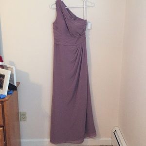 Bill Levkoff purple bridesmaid/prom gown dress